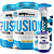 Kit 2x Whey Protein Fusion 900g + BCAA 100g + Creatina 100g + Coqueteleira - BRN Foods - Imagem 1