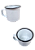 Caneca Xícara De Ágata Esmaltada Branca 6cm - Imagem 3