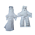 Boneco De Pano - Casal - Branco, Preto Ou Vermelho - Imagem 2