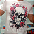 Camiseta Raving Skull Flowers (Cor Off-White) - Imagem 2