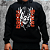 Moletom com capuz e bolsos laterais Raving Skull Based (Cor preto) - Imagem 5