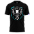 Camiseta Raving Skull Top Hat (Cor Preto) - Imagem 1