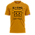 Camiseta Casual Old school (Mostarda) - Imagem 1