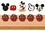 50 Tags Toppers Para Doces Docinhos Mickey - Imagem 1