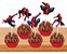 50 Tags Toppers Para Doces Docinhos Homem Aranha - Imagem 1