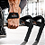 Strap de Academia Par Musculação Treino Segurança Força Punho Cor Preto Bulldozer - Imagem 1
