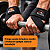 Strap de Academia Par Musculação Treino Segurança Força Punho Cor Preto Bulldozer - Imagem 4