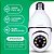 Kit 2 Câmeras Lâmpada IP Wifi 360° Yoosee Interna Externa - Imagem 3