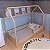 Cama Montessoriana Casinha Com Rattan Coleção Divertidamente Cor Branca - Imagem 14