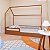 Cama Montessoriana Casinha Com Rattan Coleção Divertidamente Cor Branca - Imagem 1