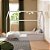 Cama Montessoriana Casinha Com Rattan Coleção Divertidamente Cor Branca - Imagem 2