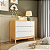 Cômoda Infantil Moderna 3 Gavetas Coleção Lion Cor Nature com Branco - Imagem 1