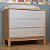 Cômoda Infantil Moderna 3 Gavetas Coleção Lion Cor Nature com Branco - Imagem 4