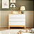 Cômoda Infantil Moderna 3 Gavetas Coleção Lion Cor Nature com Branco - Imagem 2