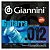 Encordoamento Giannini Guitarra Nickel Round Wound GEEGST12 (.012 – .054) - Imagem 1