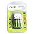Carregador Xcell FX-C03 4P com 04 pilhas recarregáveis - Imagem 1