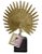 Escultura Decorativa Poliresina Folha (Dourada) 18,5x13,5x5 cm - Imagem 1