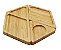 Petisqueira Bambu 23x20,8x1,6cm - Desmontável (Bege) - Imagem 1