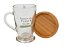 Caneca Cappuccino com base de madeira - Naturals Novo Dia. - Imagem 1