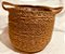 Cesto de Seagrass Palha Natural Trucas22cmx22cmx22cm - Imagem 1