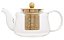 Chaleira de Vidro Borossilica Resistente a calor c/infusor dourado 600ml - Imagem 1