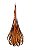 Gota Murano Cristal  Vidro Âmbar Veneza 12x35cm. - Imagem 1