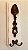 Cabideiro Colher Vintage 10x28cm - Imagem 2