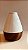 Vaso Decorativo Off White/ Amaderado (15 x15 x 20cm) - Imagem 2