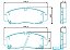 Pastilha Freio Dianteira Cerâmica Honda Civic 1.8 2.0 Gx Glx Lxr 2008/2014 Accord 3.5 Ex Lx 2008/.. - Imagem 1