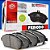 Kit Pastilha De Freio Kit Pastilha De Freio Dianteira E Traseira + Sensor Hqf4119C Hqf4121C Mb095 - Imagem 1