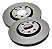 Par Disco de Freio Dianteiro Citroen C3 C4 Palas Grand PIcasso Lounge Cactus C5 Peugeot 207 208 307 308 408 2008 283mm - Imagem 3