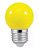 Lâmpada led bolinha G45 3w decorativa amarela E27 127v Galaxy. - Imagem 1