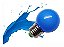 Lâmpada led bolinha G45 1,5w decorativa azul E27 220v Galaxy. - Imagem 3