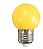 Lâmpada led bolinha G45 1,5w decorativa amarela E27 220v Galaxy Led. - Imagem 1