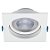 Plafon de embutir LED Easy recuado quadrado 30° 3000K 12W bivolt 14X14X7cm ABS branco. - Imagem 1