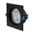 Plafon de embutir LED Easy recuado quadrado 30° 3000K 12W bivolt 14X14X7cm ABS preto. - Imagem 4