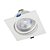 Plafon de embutir LED Easy recuado quadrado 30° 4000K 12W bivolt 14X14X7cm ABS branco. - Imagem 3
