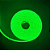 Fita LED Neon 12W/M 60W 12V 5 metros externo IP65 Verde. - Imagem 3
