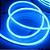 Fita LED Neon 12W/M 60W 12V 5 metros externo IP65 Azul. - Imagem 2