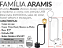 Luminária de mesa Aramis com entrada USB 40X21cm aço preto fosco. - Imagem 3