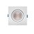 Plafon de embutir LED easy face plana quadrado 34º 4000K 4,5W bivolt 9,5X9,5X4,5cm ABS branco. - Imagem 2