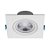 Plafon de embutir LED easy face plana quadrado 34º 4000K 4,5W bivolt 9,5X9,5X4,5cm ABS branco. - Imagem 1