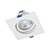Plafon de embutir LED easy recuado quadrado 30º 3000K 7W bivolt 11,7X11,7X6,5cm ABS branco. - Imagem 3