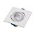 Plafon de embutir LED easy face plana quadrado 30º 3000K 7W bivolt 11,7X11,7X4,5cm ABS branco. - Imagem 4