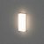 Arandela LED Ice retangular externo 4000K 5W bivolt IP65 120º 20X8,2X4,2cm policarbonato branco. - Imagem 1