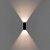 Arandela LED Wall Mini Retangular Facho Aberto Externo 3000K 5W Bivolt IP65 10x3,6x2cm Policarbonato Preto. - Imagem 4
