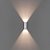 Arandela LED Wall Mini Retangular Facho Aberto Externo 3000K 5W Bivolt IP65 10x3,6x2cm Policarbonato Branco. - Imagem 5