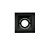 Plafon de embutir Square Ghost recuado quadrado Mini Dicróica 6,9x6,9x7,4cm alumínio preto. - Imagem 1