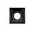 Plafon de embutir Square Ghost recuado quadrado AR70 11,2x11,2x10,5cm alumínio preto. - Imagem 1