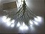 Cortina rede De Natal 96 LEDS Luz Branco frio 8 Funções 3,00m x 0,40m 220V. - Imagem 4
